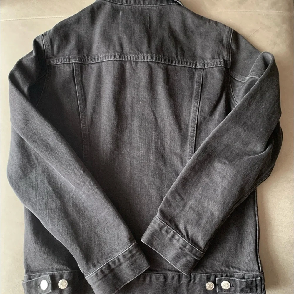 Madewell Black Denim Jacket Size L - Picture 5 of 5